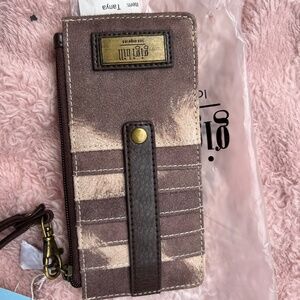 NWT Gigi Hill Tanya wallet, western faux hide